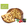 Włoska babka Panettone z żurawiną i czarna porzeczką Mirtilli Rossi 750g BIO Fraccaro